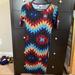 Lularoe Dresses | Midi Tight Dress | Color: Blue/Red | Size: S