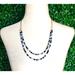 J. Crew Jewelry | 3. J.Crew Layered Chevron Bead Necklace | Color: Blue/White | Size: Os