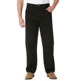 Men's Big & Tall Wrangler® Relaxed Fit Classic Jeans by Wrangler in Black Denim (Size 40 32)