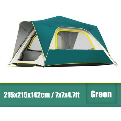 Automatic Instant Tent Camping Rainproof UV Shade Hiking 215x215x142cm Green