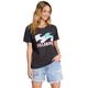 Billabong Damen Hochwertiges kurzen Ärmeln T-Shirt, Off Black High Seas, Mittel