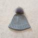 J. Crew Accessories | J Crew Ribbed Pom Pom Beanie | Color: Gray | Size: Os