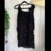 Michael Kors Dresses | Michae Kors Black Fringe Dress | Color: Black | Size: S