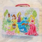 Disney Accessories | Disney Princess Pink Embossed Tin Lunchbox Collectable, Tiana Belle Rapunzel | Color: Green/Pink | Size: Osg