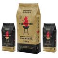 CUE THE BBQ Summer Bundle 10kgs of Premium Hardwood Charcoal & 8kgs of Unique Briquettes. Low Smoke, Clean Burn, All Natural, Sustainably Sourced, Great for Grilling, BBQ & Smoking. Charitable Cause