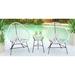 Corrigan Studio® Chelsea-May Montara 3 Piece Outdoor Lounge Patio Chair w/ Glass Top Table Synthetic Wicker/All - Weather Wicker/Wicker/Rattan | Wayfair