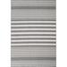 Gray/White 120 x 94 x 0.16 in Area Rug - Longshore Tides Isadore Geometric Machine Woven Grey Indoor/Outdoor Area Rug | Wayfair