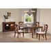 One Allium Way® Azura 6 - Piece Butterfly Leaf Solid Wood Dining Set Wood/Upholstered in Brown | Wayfair 5D029017998C45FFA4E6158362A6C1EE