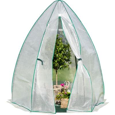 Foliengewächshaus Winterzelt 'Olive', weiß, 160 x 160 x 183 cm (l x b x h) - Westmann Image