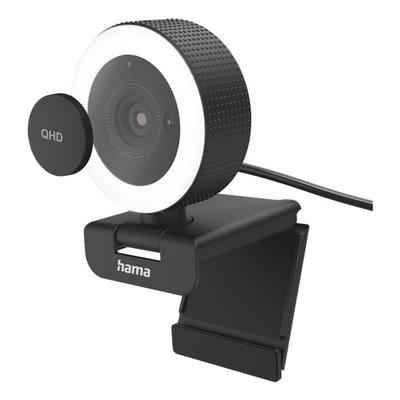 Hama Webcam mit Ringlicht C-800 Pro, 6x8.5x6.2 cm Image