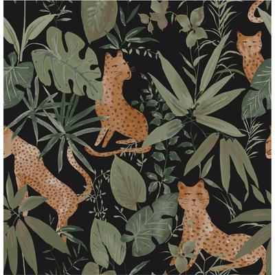 NuWallpaper Midnight Jhalana Peel & Stick Vinyl Wallpaper - 216in x 20.5in x 0.025in