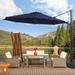 AOOLIMICS 11ft Outdoor Cantilever Umbrellas 360° Rotation w/Base Stand