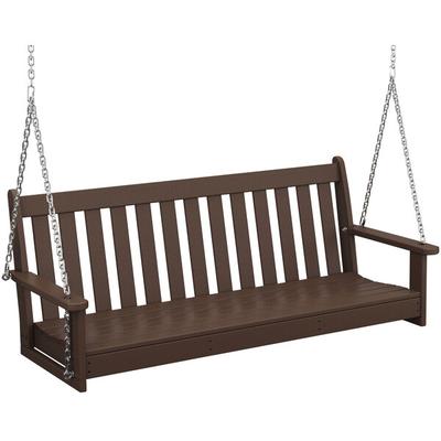 POLYWOOD Vineyard Mahogany Porch Swing