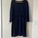 Nine West Dresses | Euc Black And Blue Sweater Dress | Color: Black/Blue | Size: Xl