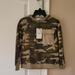 Zara Shirts & Tops | New Zara Kids Camo Sweatshirt Size 8 | Color: Cream/Green | Size: 8b