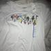 Disney Shirts & Tops | Disney Characters L Teens White Mickey Minnie Donald Duck T-Shirt Crew Neck Nwt | Color: White | Size: Lg