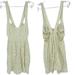 Free People Dresses | Free People Mini Length Cream Tank Top Sleeveless Cut Out Mini Dress | Color: Cream/White | Size: S