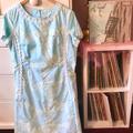 Lilly Pulitzer Dresses | Lilly Pulitzer The Lilly True Vintage Slit Dress Rare 1960’s Pastel Sheath Large | Color: Blue/Green | Size: 16