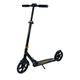 Schildkröt® City Scooter Street Master 2.0, 200mm Räder, hochwertiger Aluminium-Scooter, großes Deck, klappbar, ideal für Kinder und Erwachsene, Farbe: Mattschwarz-Gold, 510003