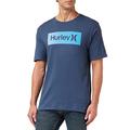 Hurley Herren Evd WSH OAO Boxed Gradient Ss T-Shirt, Monsoon Blau, S