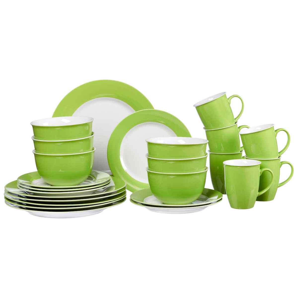 Ritzenhoff & Breker DOPPIO Kombiservice 24-teilig Grün Image