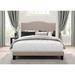 Willa Arlo™ Interiors Vyron Upholstered Low Profile Standard Bed Polyester/Metal in Brown | 64.5 W x 85.5 D in | Wayfair