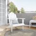 Beachcrest Home™ Langport Solid Wood Adirondack Chair Wood in White | 37.8 H x 30.39 W x 37.6 D in | Wayfair 213788683A4949A2B07D42113947715E