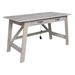 Gracie Oaks Laython Solid Wood Desk Wood in Gray/Brown | 30 H x 54 W x 26 D in | Wayfair 76F8CFC967994684B28469FEF411973A