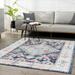 Tigris TGS-2313 9' x 12' Traditional Updated Traditional Navy/Ivory/Blue/Navy/Light Blue/Pink/Orange/Ivory/Gray/Light Green Area Rug - Hauteloom