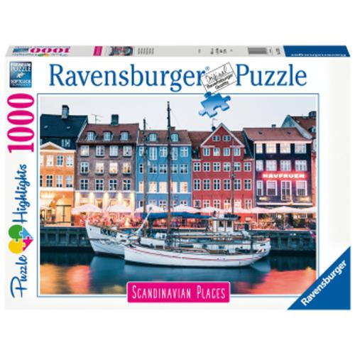 Ravensburger Puzzle Scandinavian Places 16739 - Kopenhagen, Dänemark - 1000 Teile Puzzle für Erwachsene und Kinder ab 14