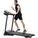 1.5 HP Compact Folding Electric Treadmill Motorized Running Jogging Machine with Audio Speakers and Incline Adjuster