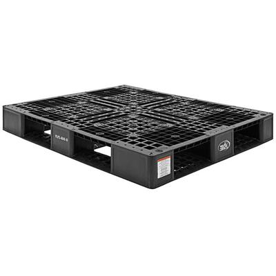 Vestil PLP2-4840-BLACK 47 3/8" x 39 1/2" x 6" Black Plastic Pallet - 8,000 lb. Capacity