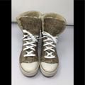 Coach Shoes | Coach High Top Bonney Shearling Sneakers Womens | Color: Brown/Cream | Size: 7