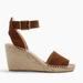 J. Crew Shoes | J. Crew Corsica Suede Espadrille Wedge Sandals | Color: Tan | Size: 9