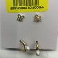 Kate Spade Jewelry | Kate Spade New 2 Pair Butterflies And Pearl Hoop Earrings | Color: Gold/White | Size: 1/4"; 1/2"