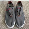 Polo By Ralph Lauren Shoes | Mens Polo Ralph Lauren 'Vito' Slip-On Sneaker | Color: Gray/Red | Size: 10.5