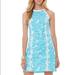 Lilly Pulitzer Dresses | Lilly Pulitzer Pearl Halter Shift Shortly Blue She’s A Fox 0 | Color: Blue/White | Size: 0