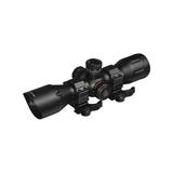 Leapers UTG Crossbow Scope 4x32mm 1in Tube Pro 5-Step RGB Reticle QD Rings Black SCP-M4CR5WQ