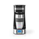 NEDIS coffee machine | max. capacity: 0.4 l | 1 | keep warm | Turn on the timer | Black/Silver 0.80 m Silver/Black