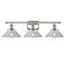 Newton St Loe 3-Light Dimmable Vanity Light in Gray Laurel Foundry Modern Farmhouse® | 10 H x 26 W x 5.5 D in | Wayfair