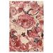 Black/Red 114 x 0.17 in Area Rug - Birch Lane™ Devoris Indoor/Outdoor Floral Pink/Beige/Dark Brown Area Rug Viscose | 114 W x 0.17 D in | Wayfair