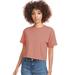 Next Level NL1580 Women's Ideal Crop T-Shirt in Desert Pink size Medium | 60/40 cotton/polyester 1580, 1580NL