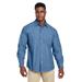 Harriton M540 Men's Denim Shirt-Jacket in Light size 3XL | Cotton/Polyester Blend