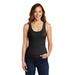 District DT6021 Women's V.I.T. Rib Tank Top in Black size 3XL | Cotton Polyester