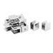 10mm Thickness Glass Shelf Bracket Support Clip Clamp 12pcs - Silver Tone