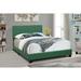 All-in-One Upholstered Green Bed