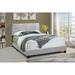 All-in-One Upholstered Grey Bed