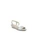 Women's Yasmine Wedge Sandal by LifeStride in Silver (Size 9 M)