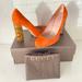 Gucci Shoes | Gucci Kid Scamosciato New Rust Heels | Color: Orange | Size: 39 1/2