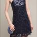 Anthropologie Dresses | Anthropologie Sequin Overlay Short Formal Navy Dress .Sz 12 , Nwt | Color: Blue | Size: 12